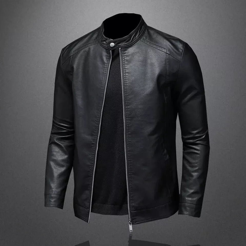 Men's Retro 3 Cafe Racer Biker Vintage Motorcycle Distressed Real Leather Classic