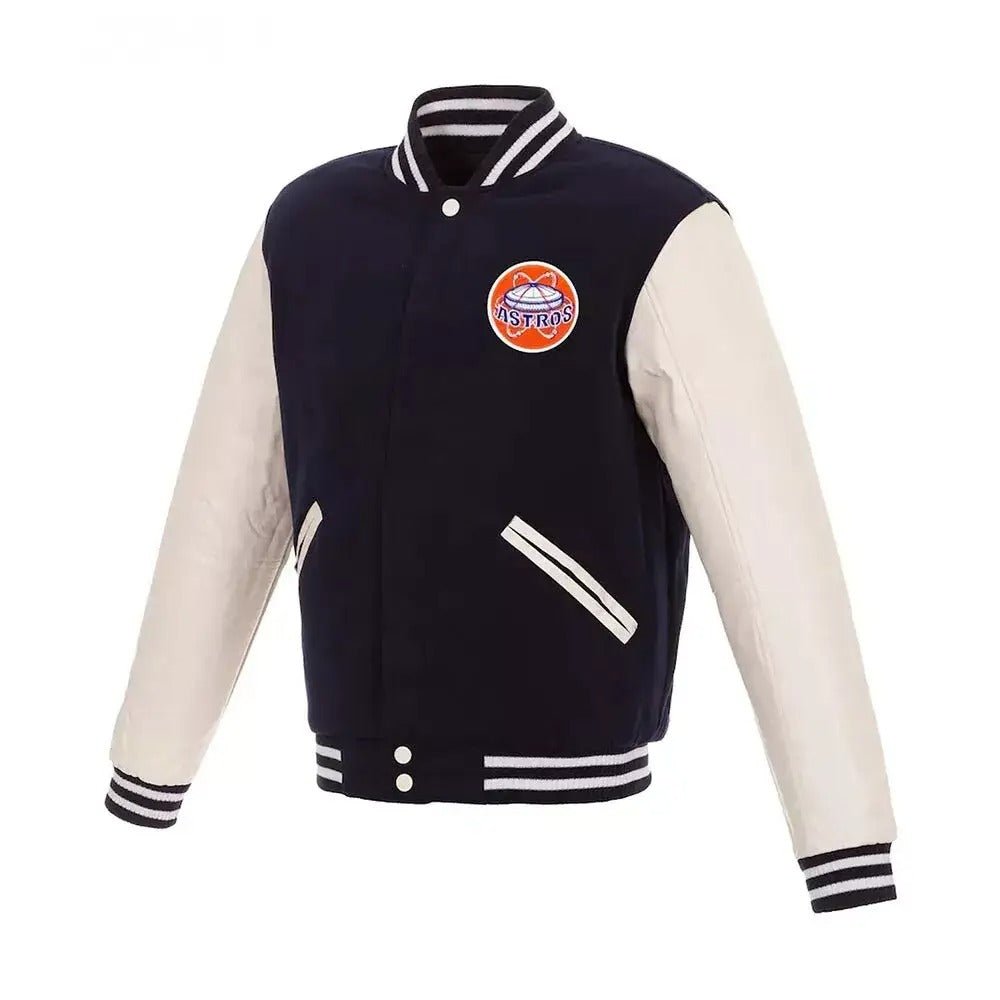 Letterman Minnesota Twins Navy and White Varsity Jacket navy blue and white - MLB