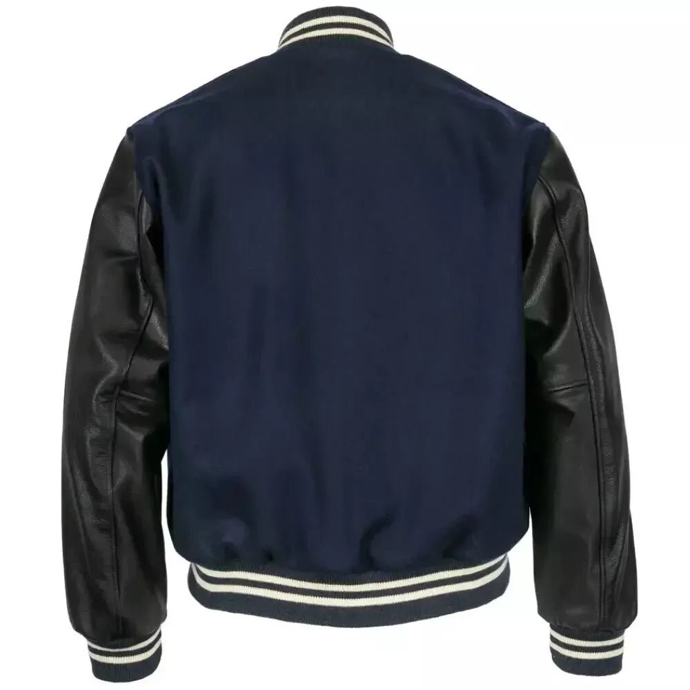 Letterman Detroit Tigers 1955 Authentic Wool & Leather Vintage Varsity Jacket - Image 2