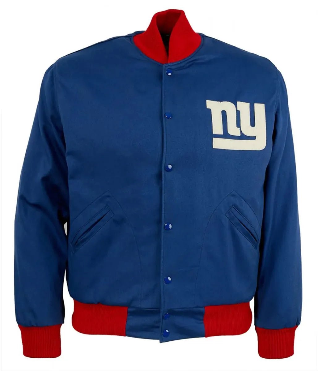 Men 1959 NY Giants Blue Varsity Jacket - NFL