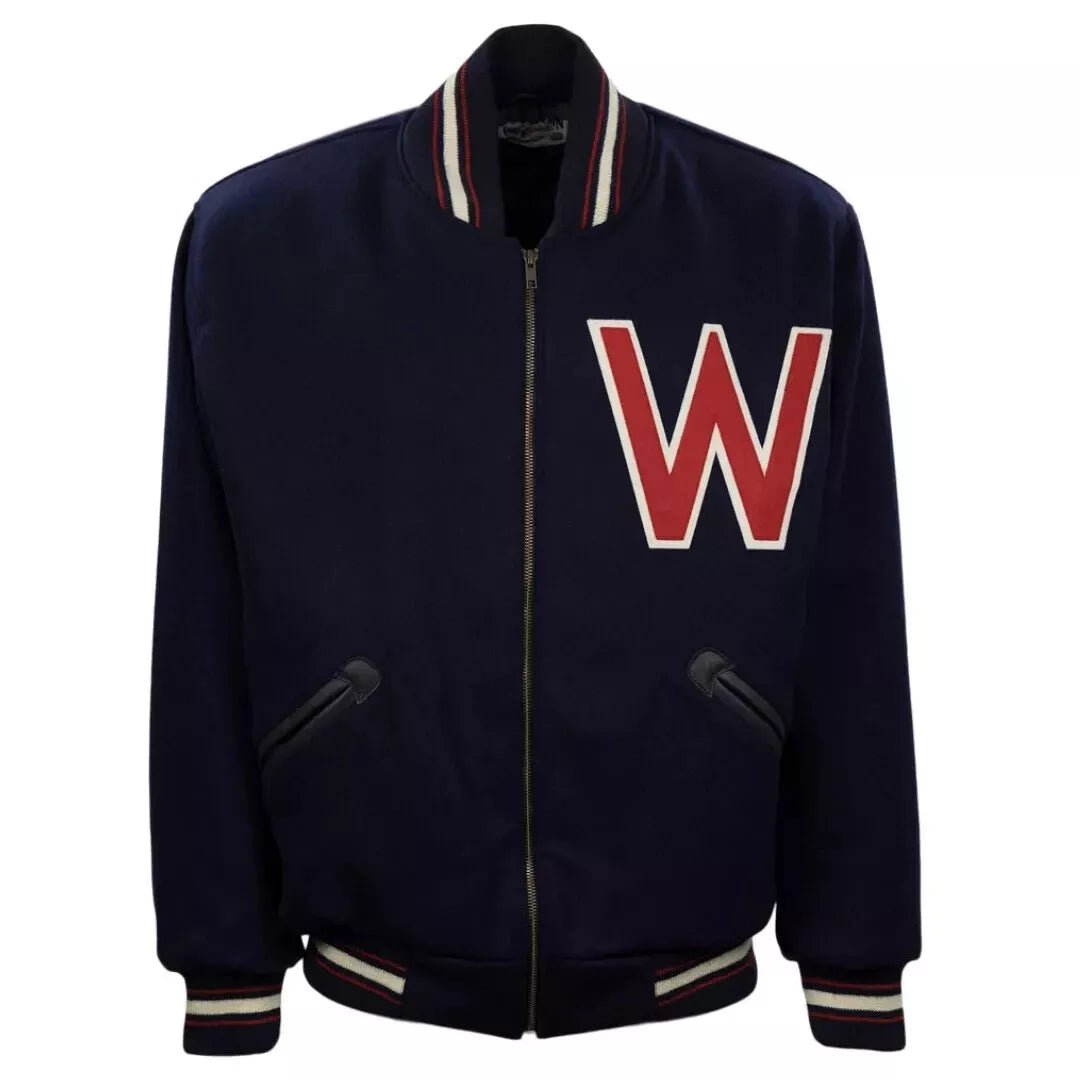 Letterman Washington Senators Authentic Full Navy Wool Varsity jacket - MLB