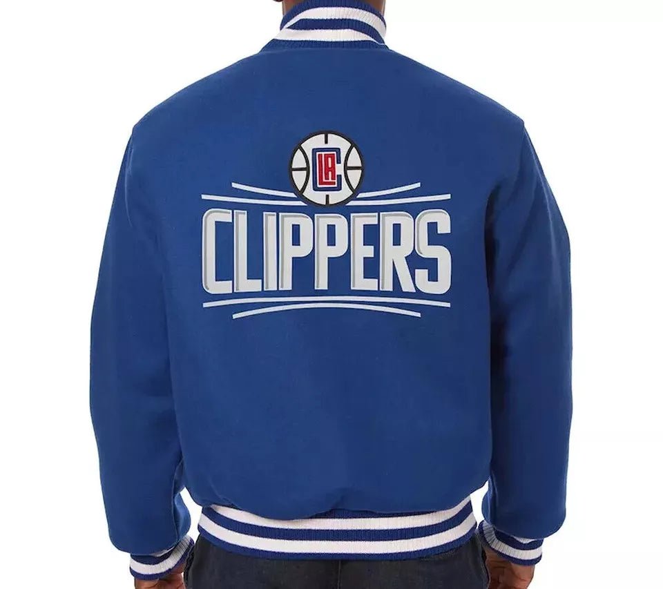 Men Letterman Toronto Raptors Blue All Wool Varsity Jacket - NBA - Image 2