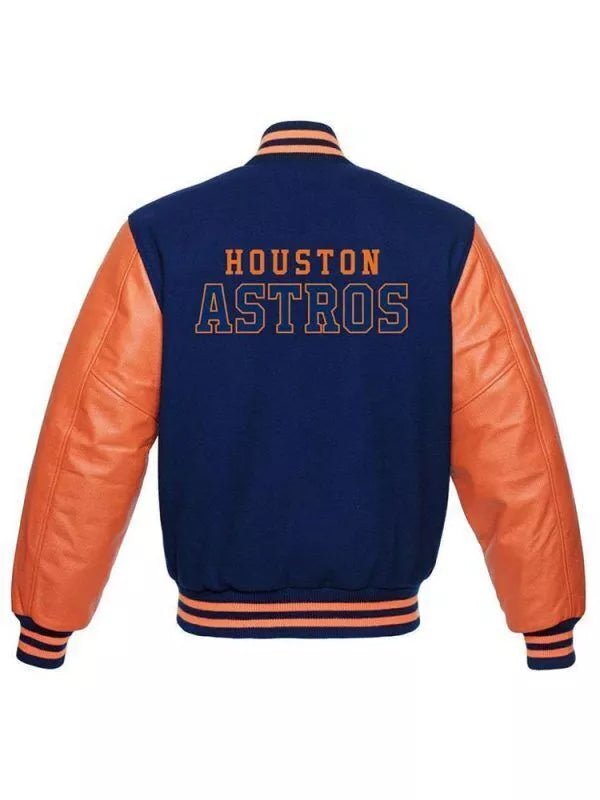 Letterman Houston Astros Varsity Jacket Blue & Orange - MLB - Image 2
